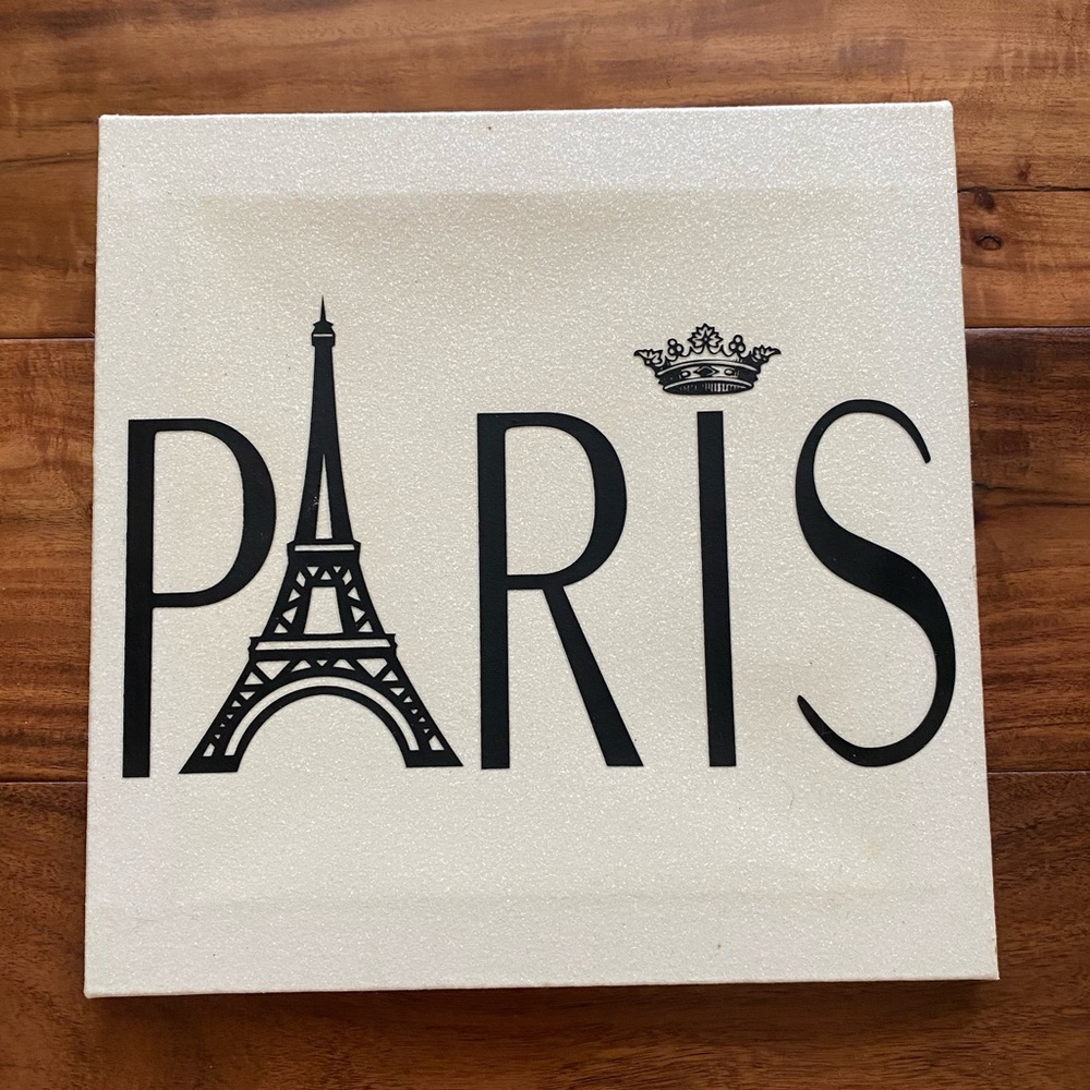 Small sparkly canvas | Paris theme decor